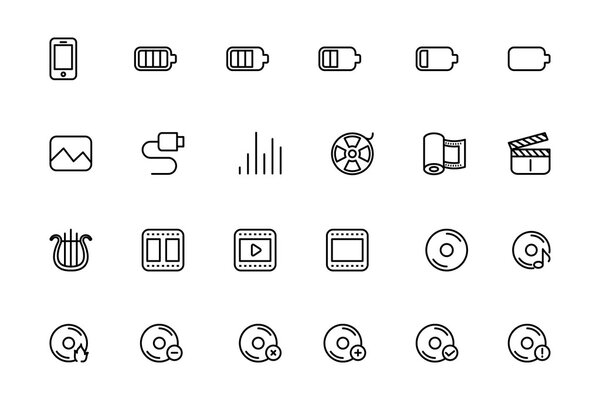 Media Line Vector Icons 2