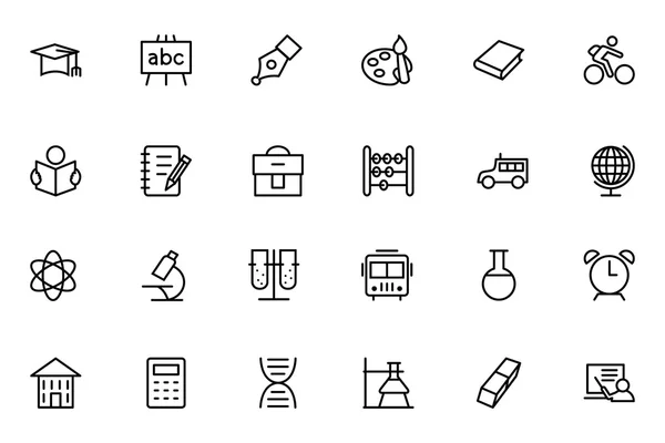 Eğitim vektör hat simgeler 1