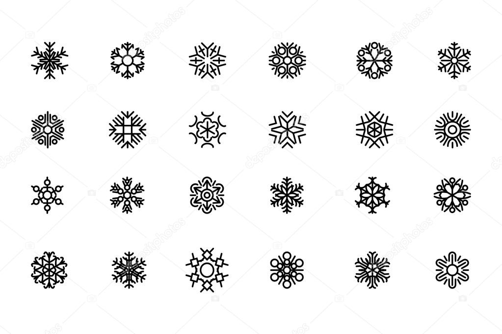 SnowFlakes Vector Icons 2