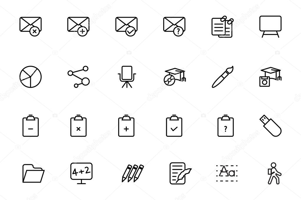 Education Vector Line Icons 8