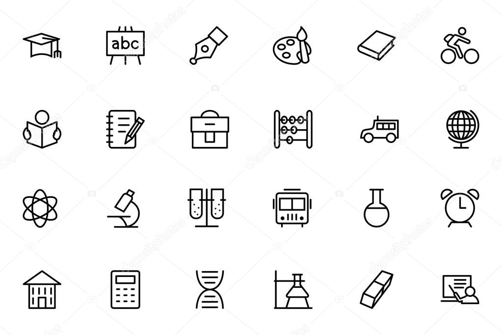 Education Vector Line Icons 1