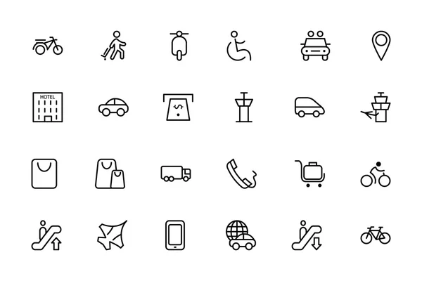 Vektör hat simgeler 4 seyahat