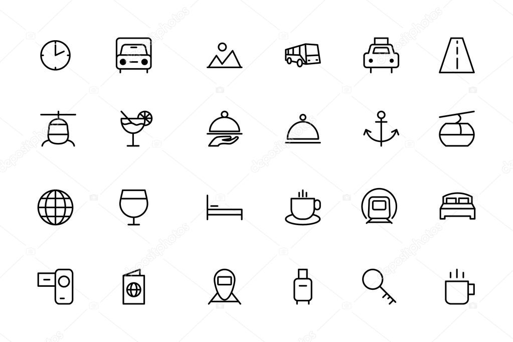 Travel Vector Line Icons 2