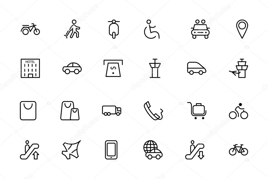 Travel Vector Line Icons 4