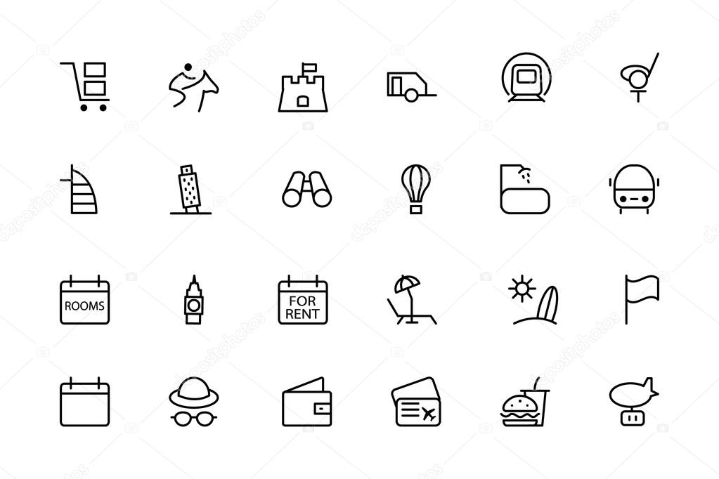 Travel Vector Line Icons 6