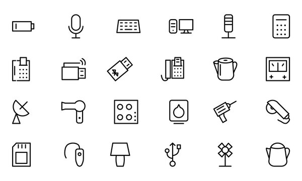 Electronics Vector Line Icons 3