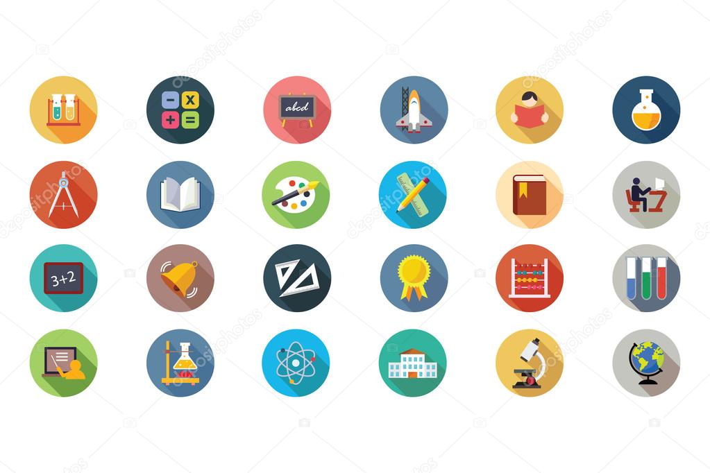 Education Vector Flat Icons 1