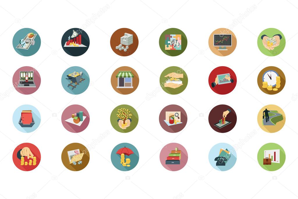 Financial Vector Flat Icons 5