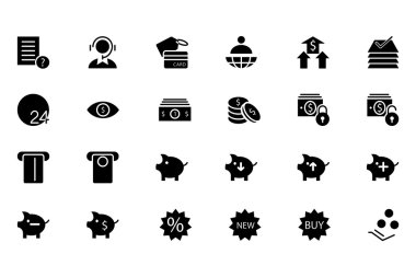 Finance Vector Solid Icons 10 clipart