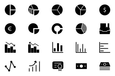 Finance Vector Solid Icons 11 clipart