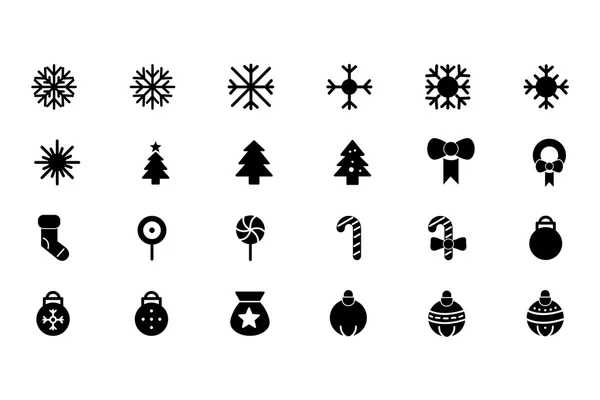 Icônes vectorielles de Noël 1 — Image vectorielle
