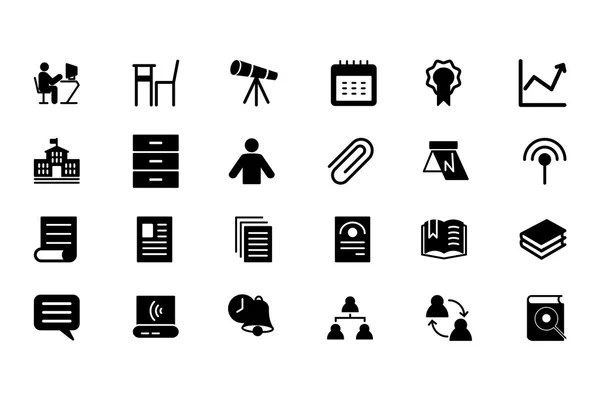 Education Vector Solid Icons 6 — Stock Vector