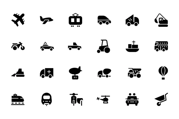 Iconos vectoriales de transporte 2 — Vector de stock