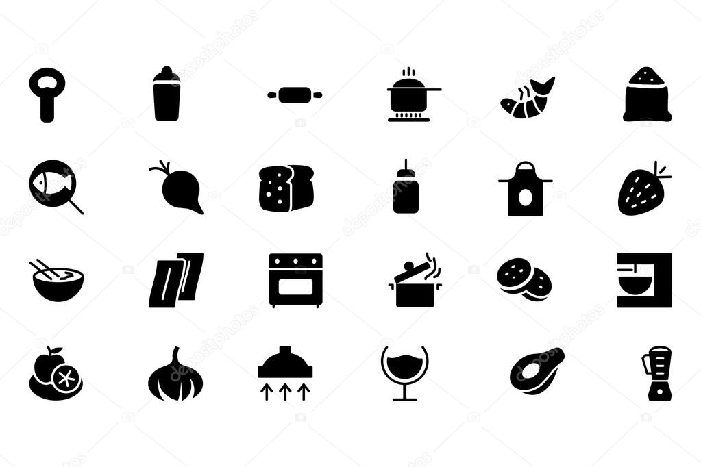 Food Vector Solid Icons 8