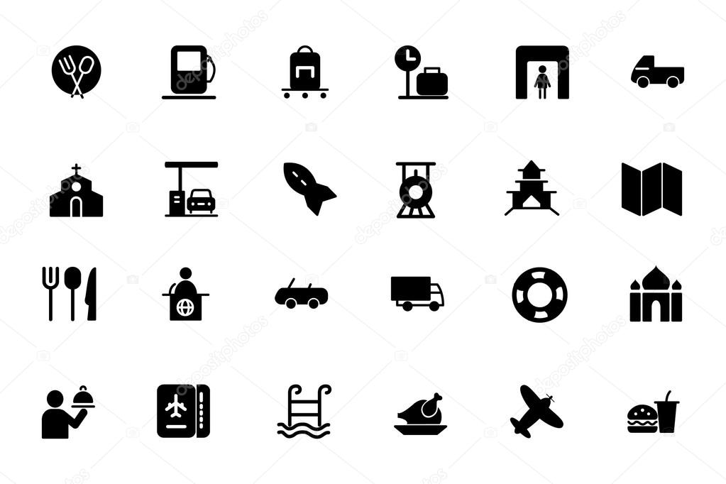 Travel Vector Solid Icons 5