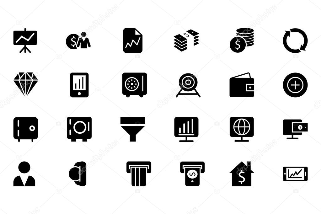 Finance Vector Solid Icons 3