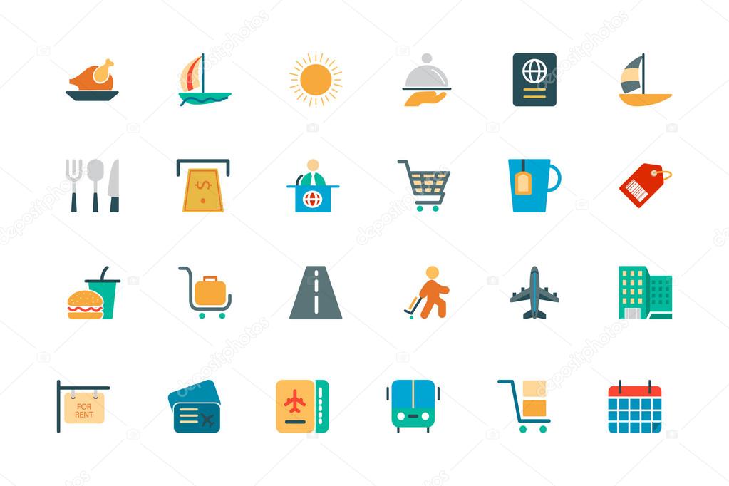 Travel Vector Colored Icons 2
