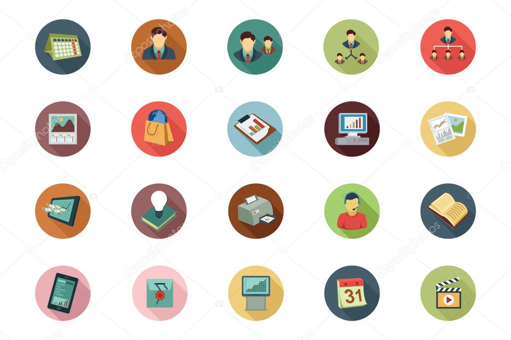 Business Flat Colored Icons 2