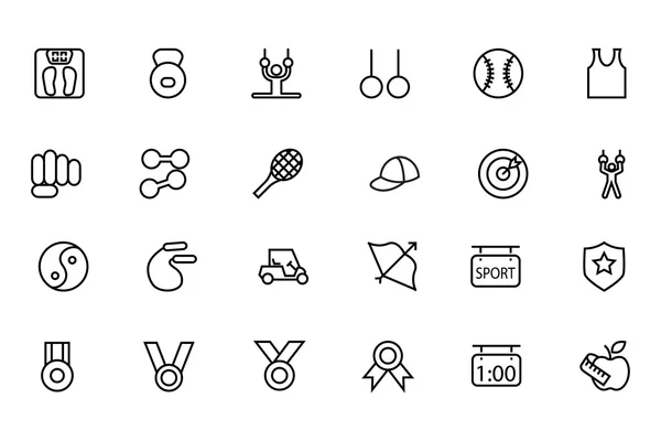 Sports Vector Line Icons 5 — Stock Vector