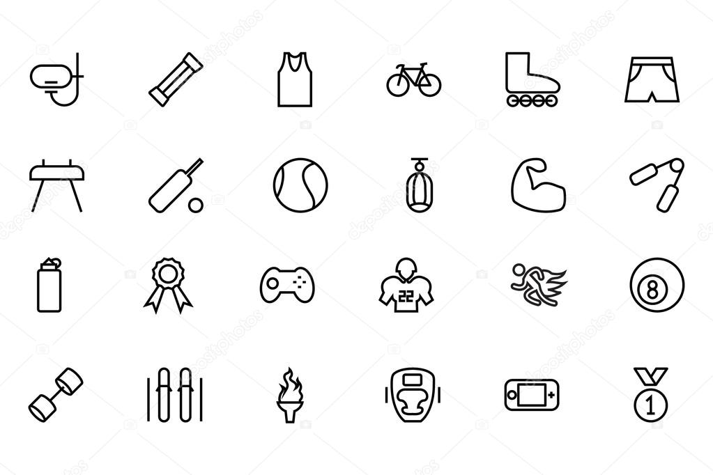 Sports Vector Line Icons 2