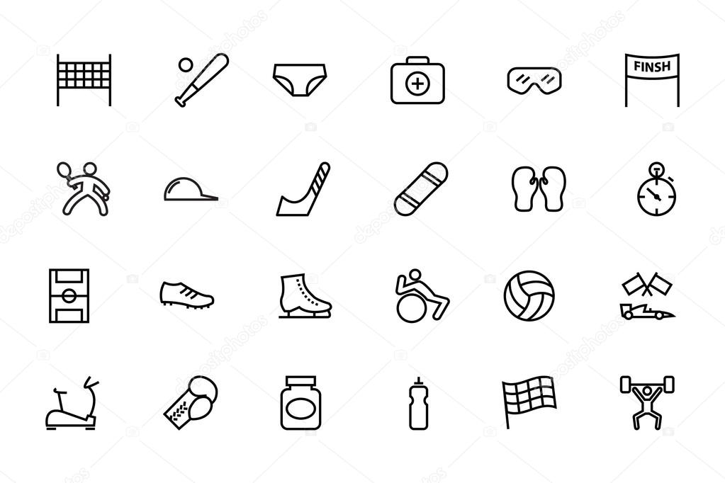 Sports Vector Line Icons 3