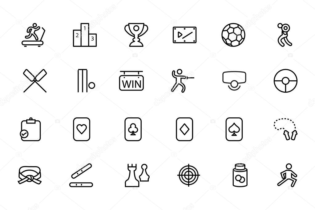 Sports Vector Line Icons 4