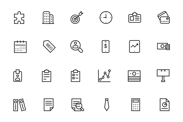 Business en Financiën Vector lijn Icons 2 — Stockvector