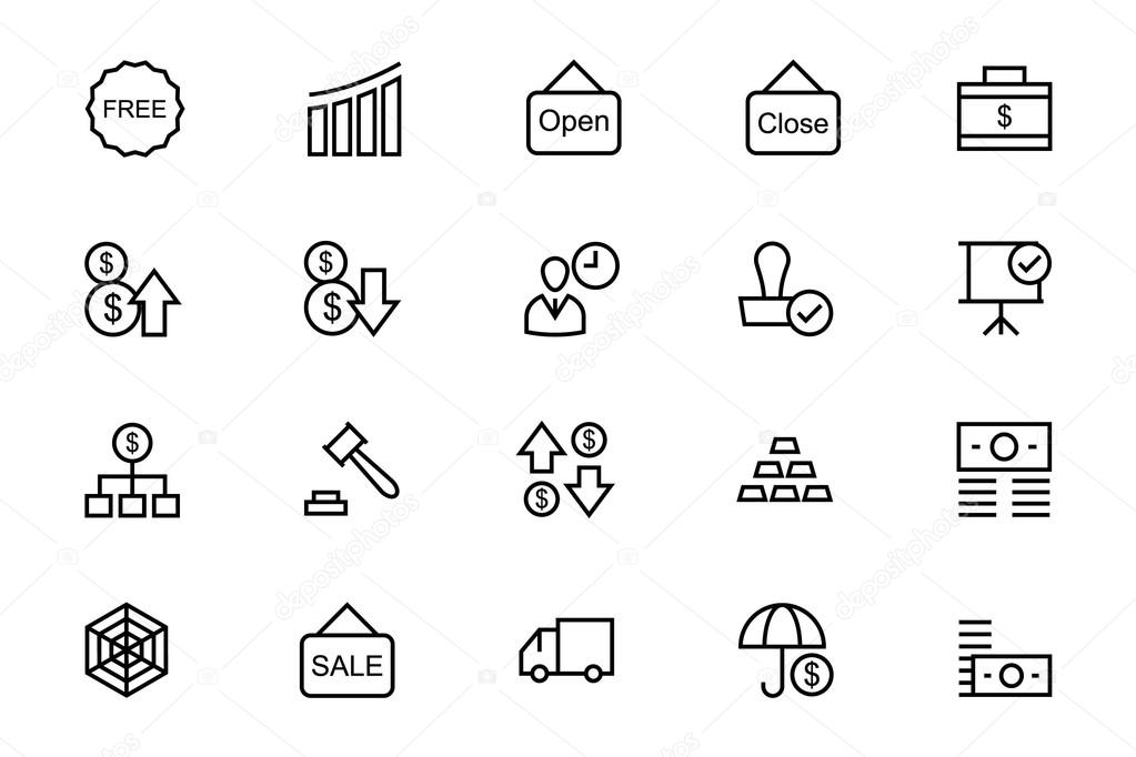 Business and Finance Vector Line Icons 6