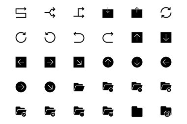 Evrensel telefon vektör simgeler 12