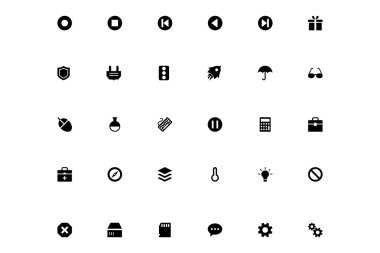 Mini Vector Icons 5 clipart