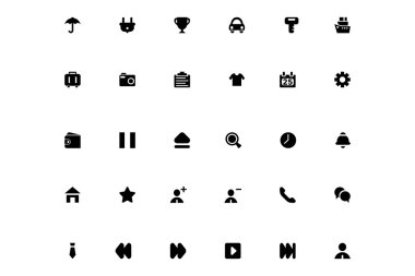 Mini vektör simgeler 18