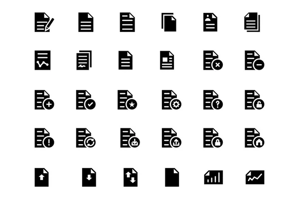 Dokumente Vektorsymbole 1 — Stockvektor