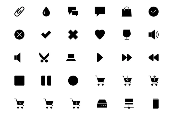 Universele mobiele vector icons 2 — Stockvector