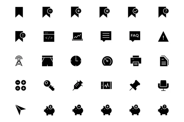 Universal Mobile Vector Icons 8 — Stock Vector