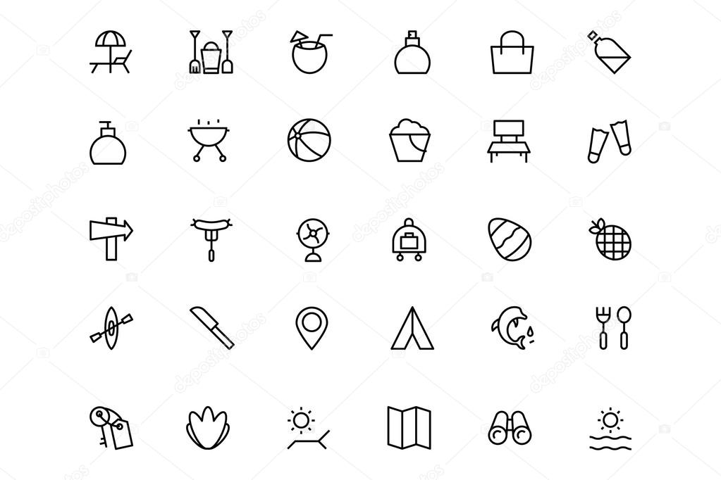 Holiday Vector Line Icons 3
