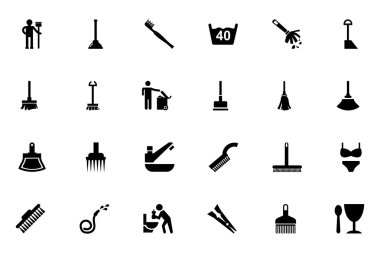 Cleaning Vector Icons 3 clipart