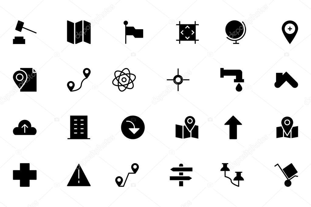 Map and Navigation Vector Icons 3
