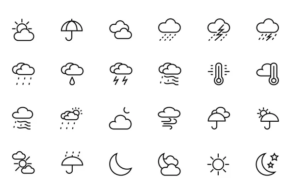 Weather Vector Line Icons 1