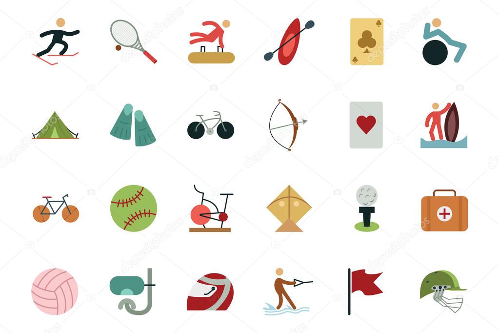 Sports and Games Colored Icons 4