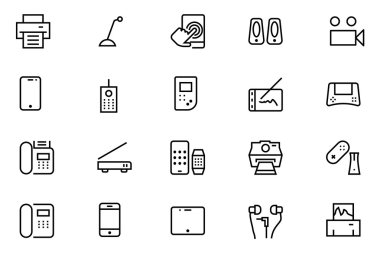 Gadgets Vector Line Icons 3