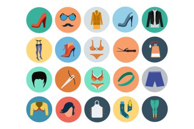 Fashion Flat Icons 5