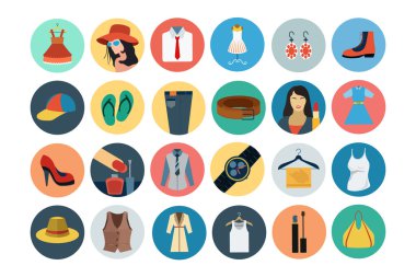 Fashion Flat Icons 1