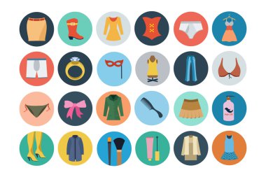 Fashion Flat Icons 2