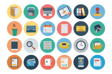 Office Flat Icons 1