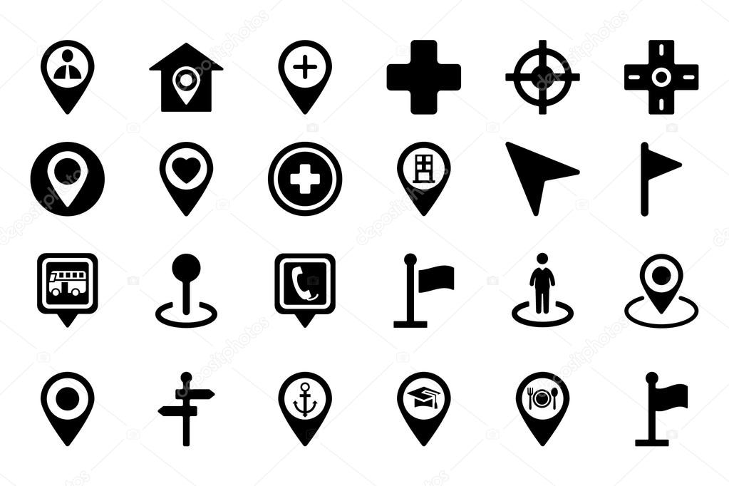 Maps And Navigation Vector Icons 1