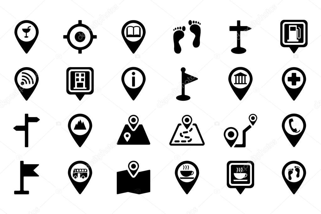 Maps And Navigation Vector Icons 2