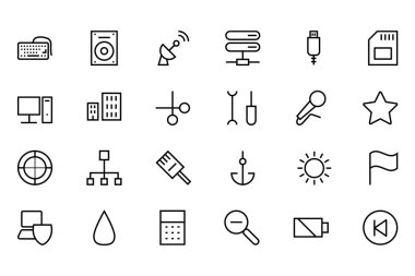 Internet Vector Line Icons 4