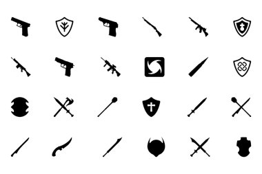 Weapons Vector Icons 4