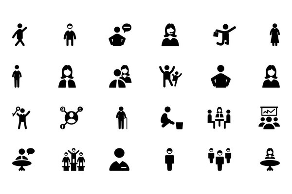 Люди Иконки векторные 2