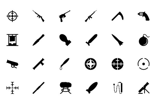 Weapons Vector Icons 2